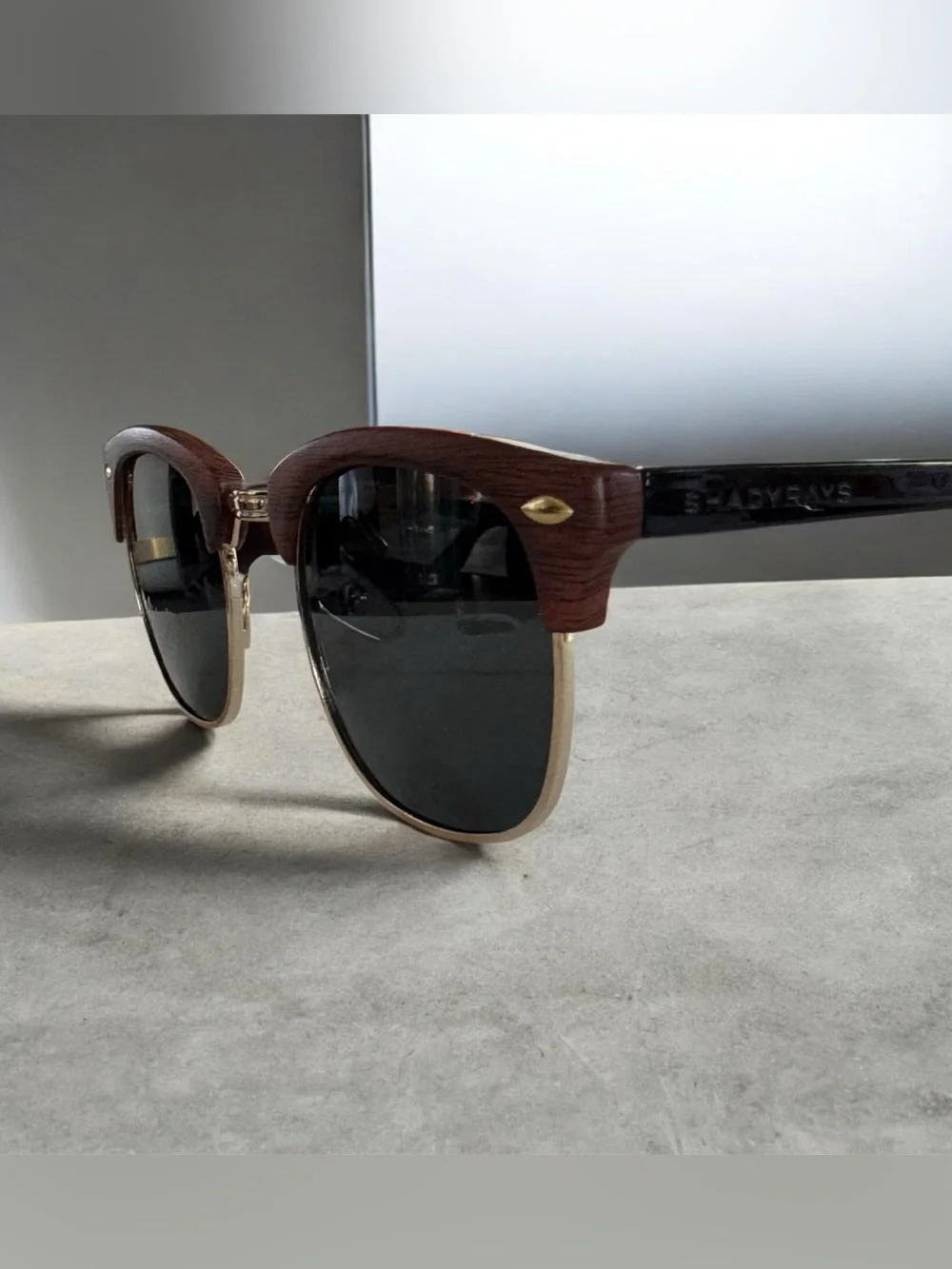 Shady Rays Oakmont Timber Polarized Woodgrain Sunglasses
